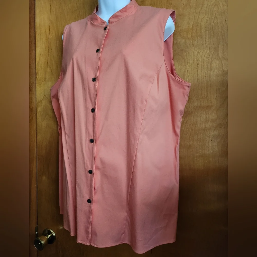 Lafayette 148 Blouse Short Sleeve Shirt - Picture 3 of 10